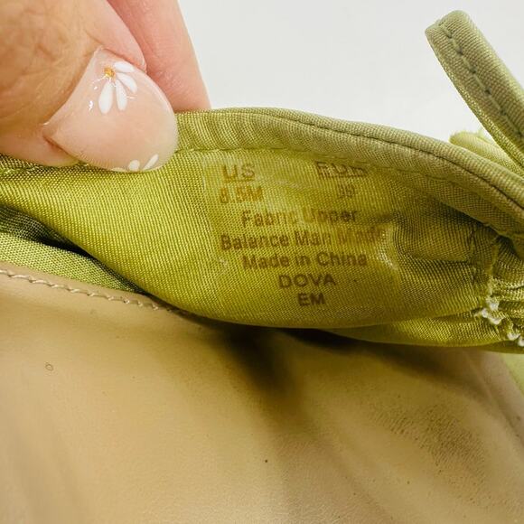 Sam Edelman Dova Green Satin Cork Wedge Platform Sandals Y2K Heels 8.5 - Picture 9 of 9